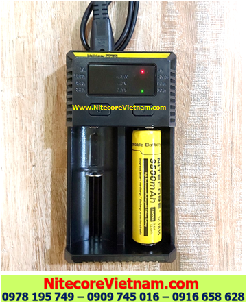 Nitecore New i2 (Bộ sạc Nitecore New i2 kèm sẳn 01 pin SẠC NITECORE NL1835HP 3500mAh lithium 3.7v) chính hãng